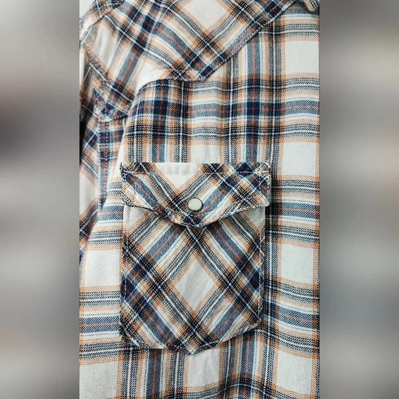 Urban Pipeline Men's‎ Button Down Size XL Blue Plaid Pearl Snap Western Rodeo - Picture 4 of 9